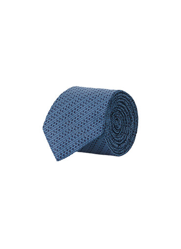 Erkek Düz Mavi Klasik Kravat